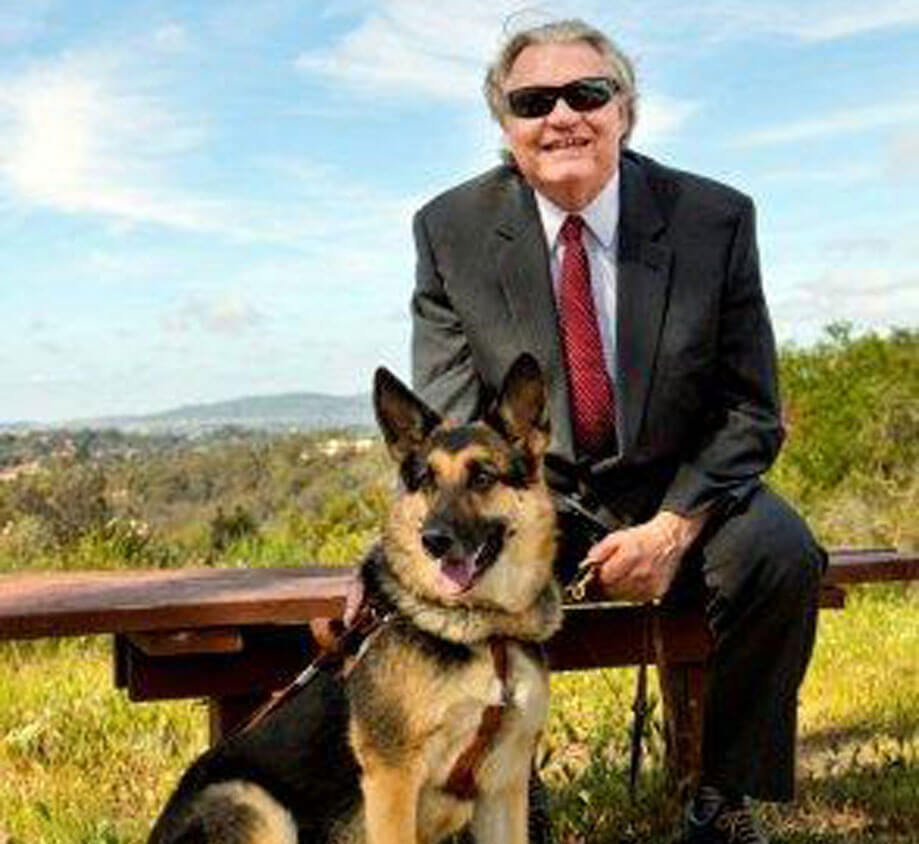 Joseph Dean Klatt and his Dog